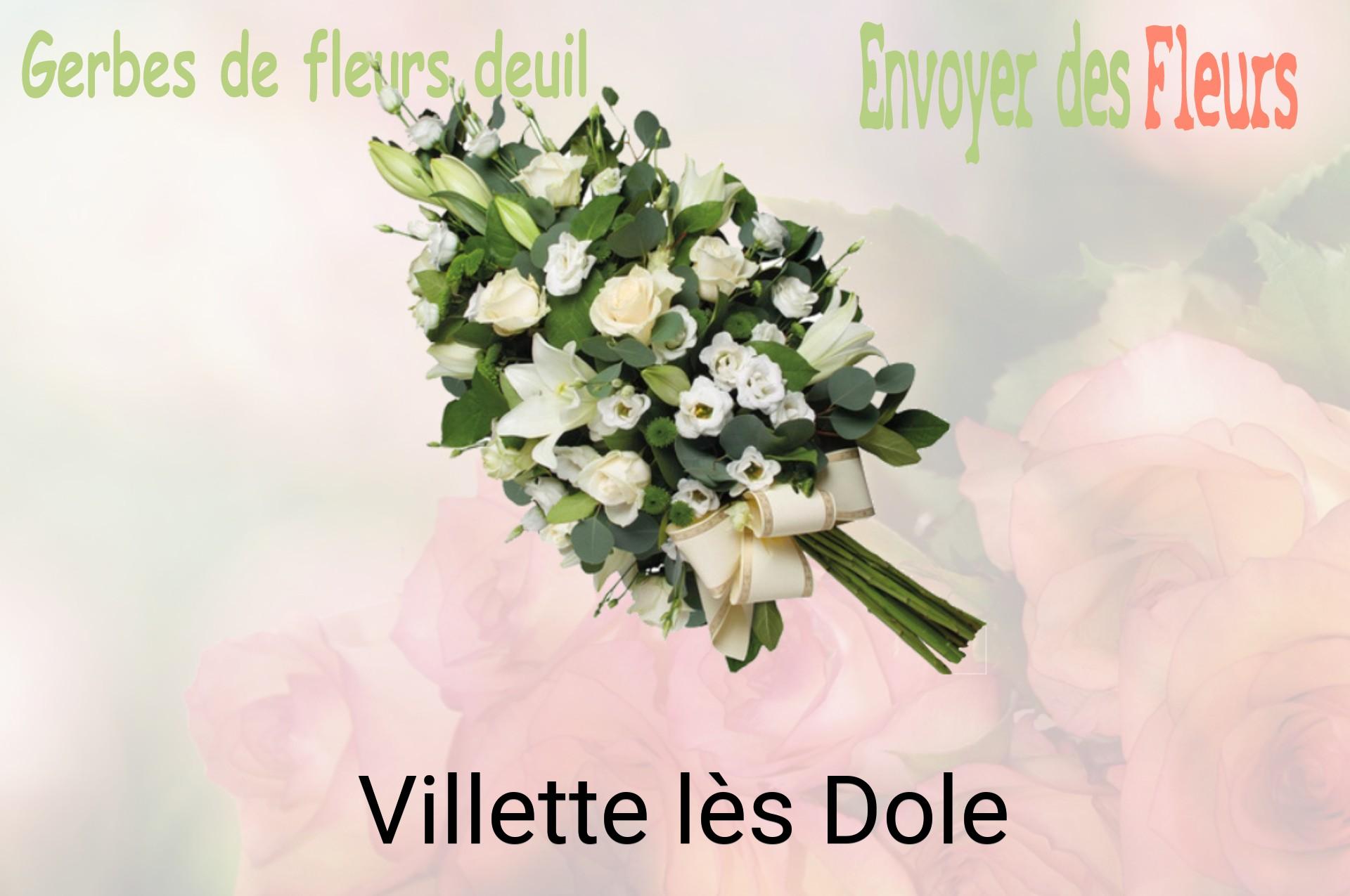 Gerbe de fleurs de deuil livrée à Villette-lès-Dole